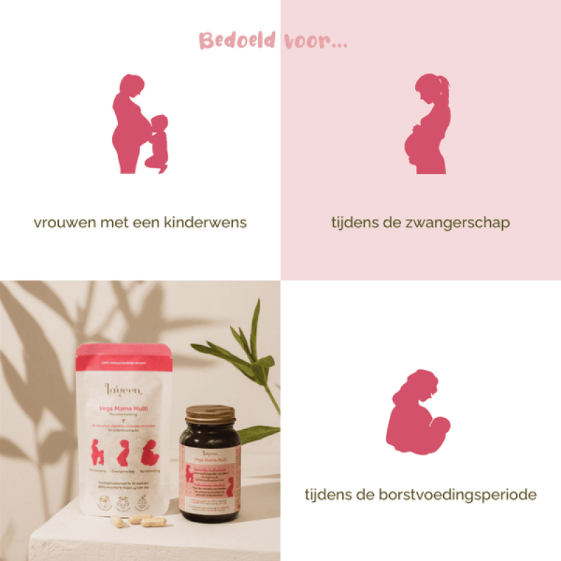 Laveen Refill Vega Mama Multi for pregnant women, replacement refill 30 pcs